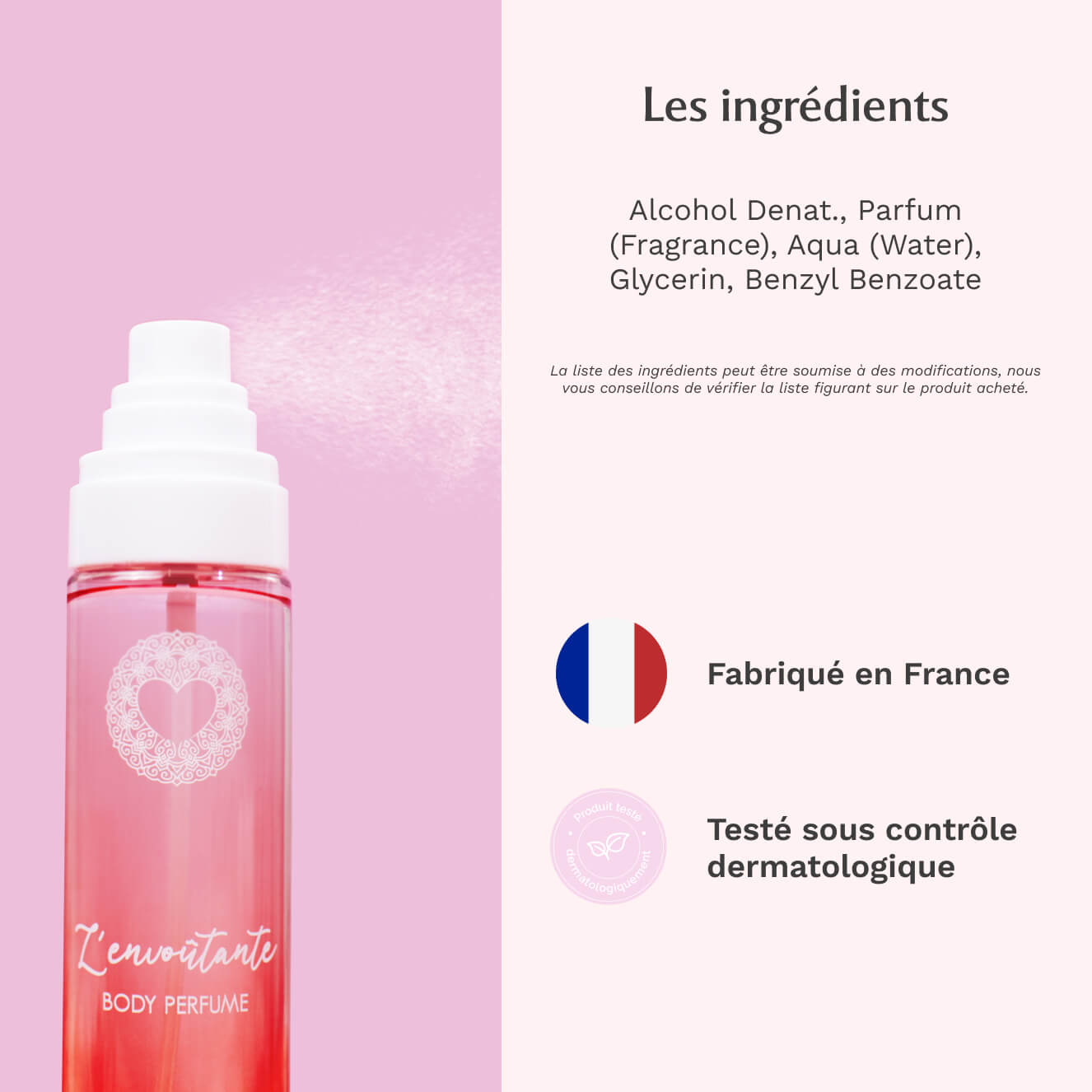 Brume Corps à la Rose Mystik- L'envoûtante