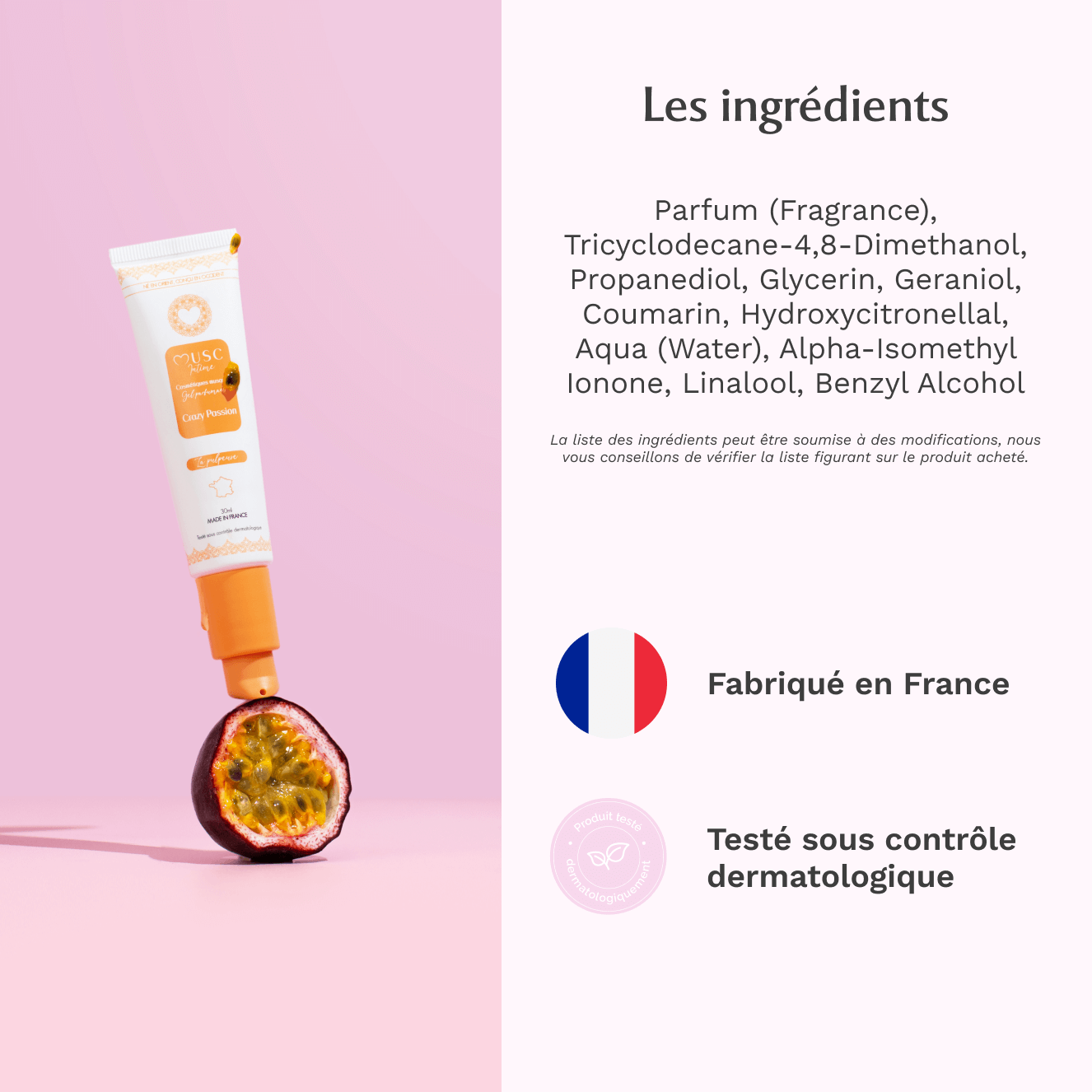 Gel Parfumant - La Pulpeuse à la Crazy Passion (30ml)