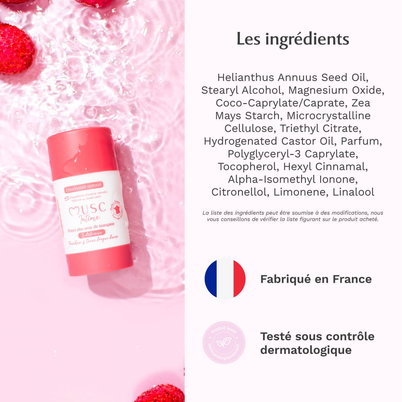 Déodorant au Sweet Litchi - La Délicieuse