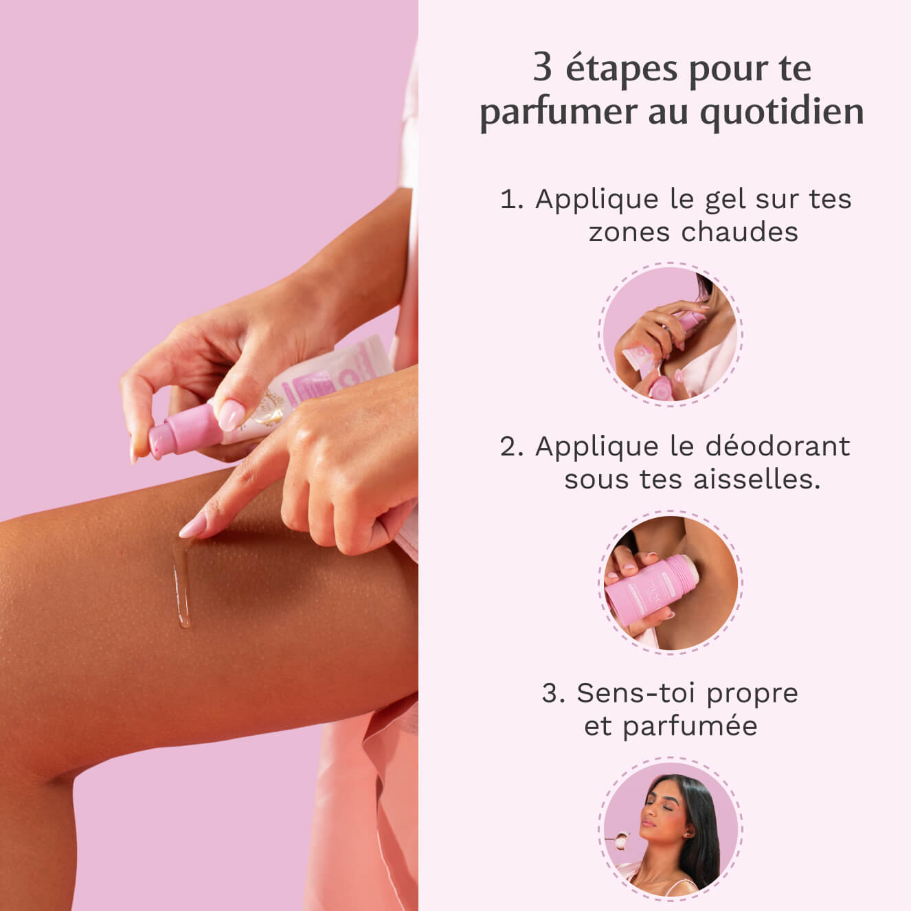 Déodorant naturel et Gel parfumant à la Rose Mystik