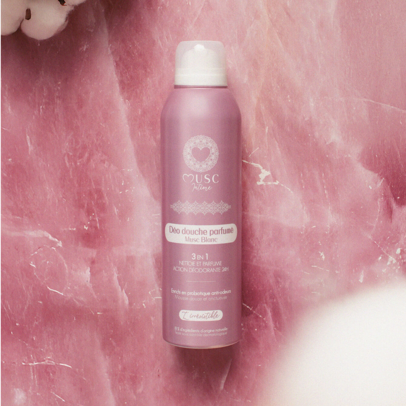 Déo douche parfumé au Musc Blanc
