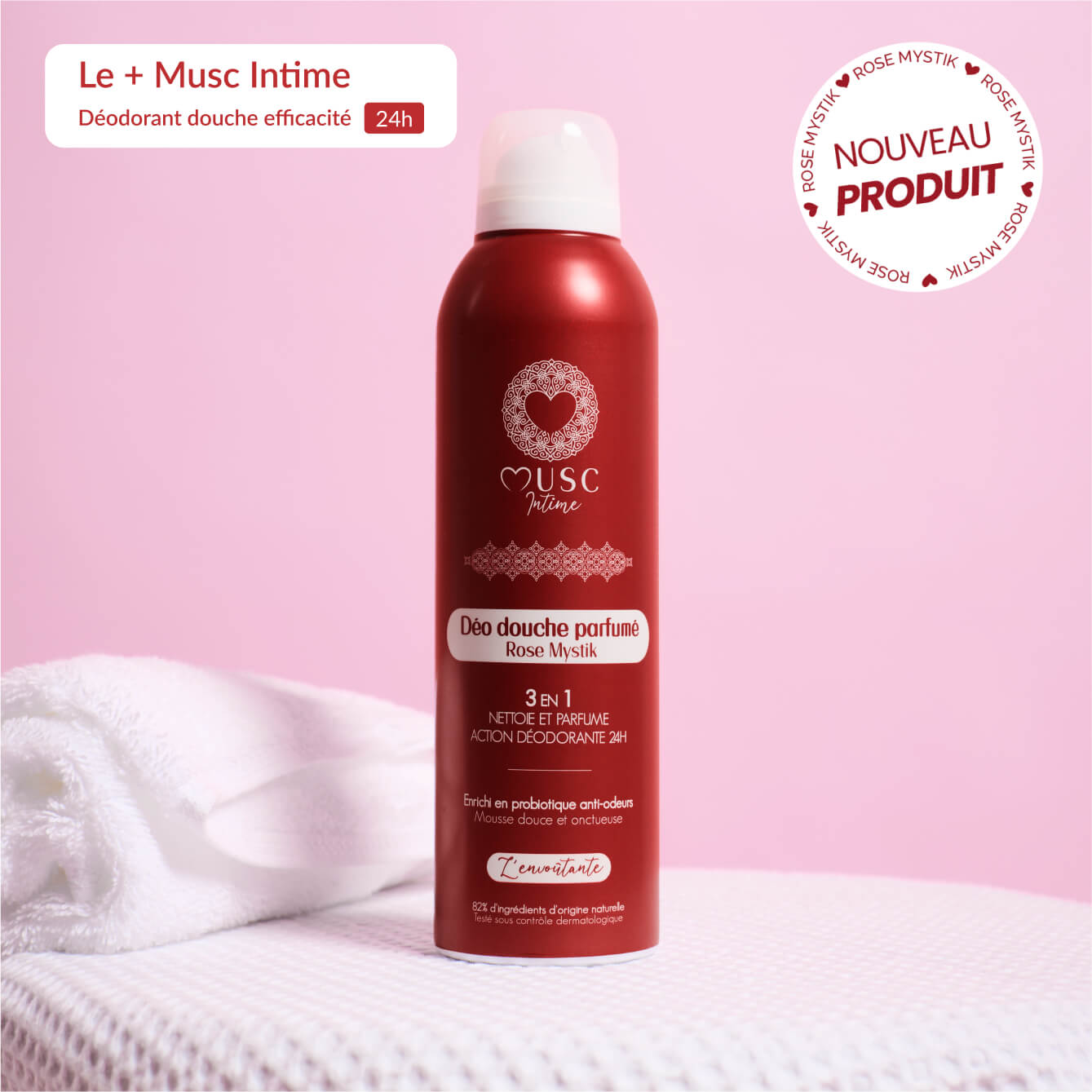 Déo douche parfumé à la Rose Mystik