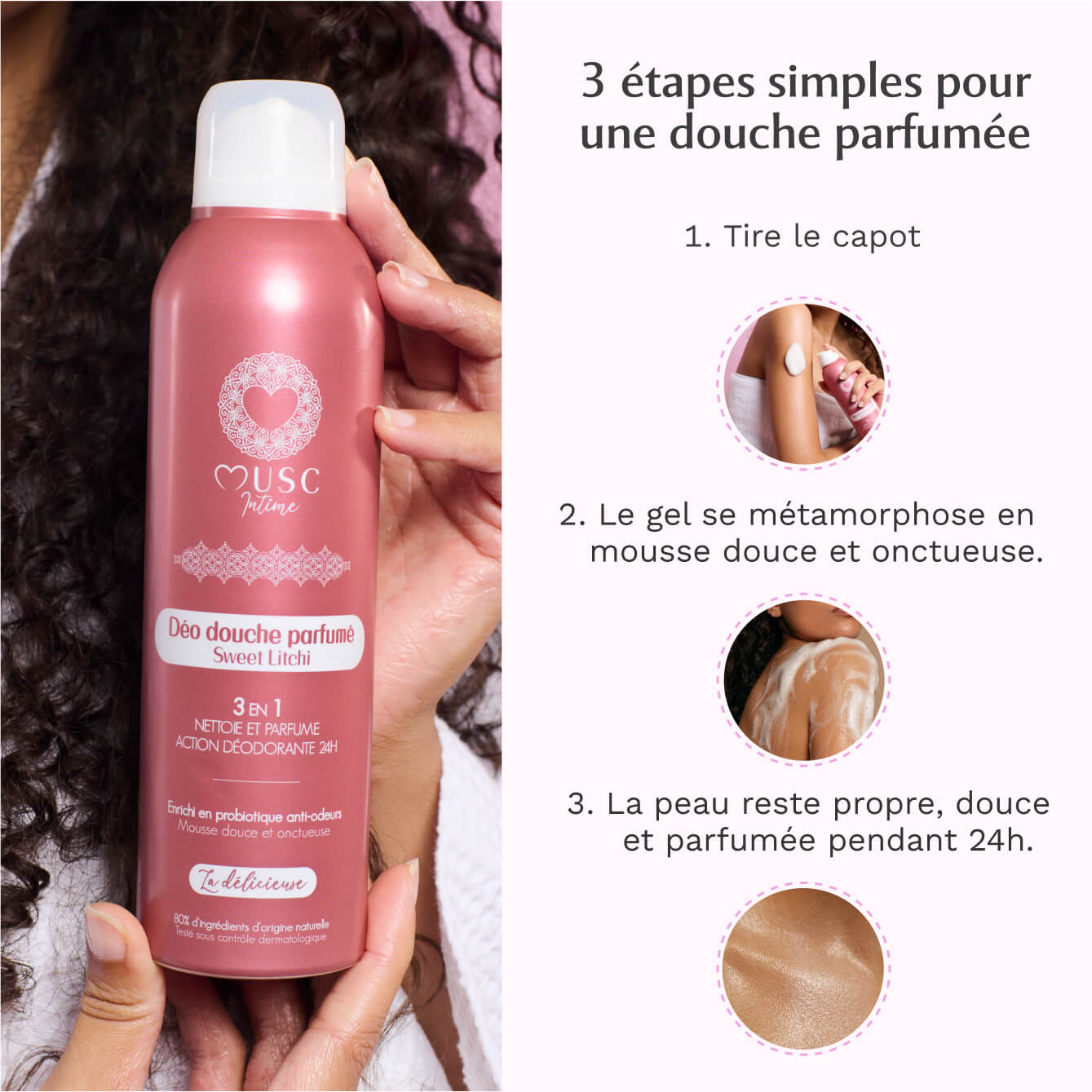 Déo douche parfumé au Sweet Litchi