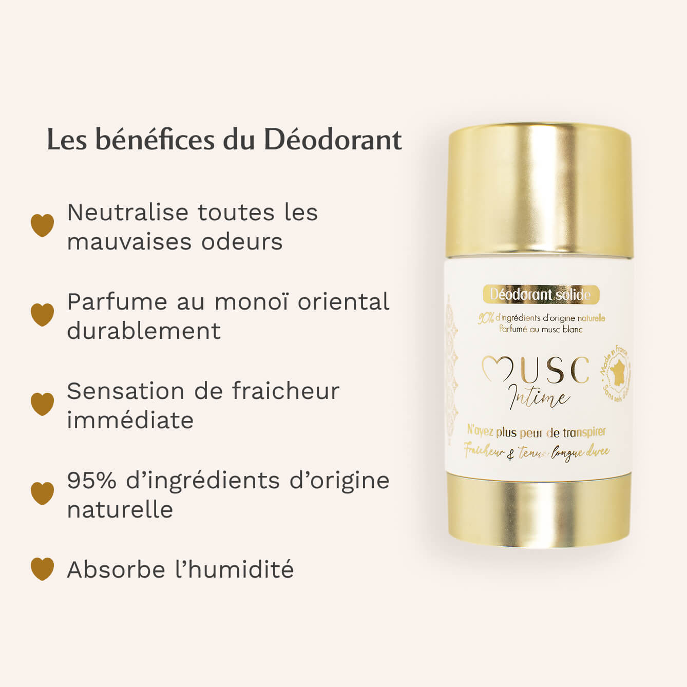 3 Déodorants naturels Monoï