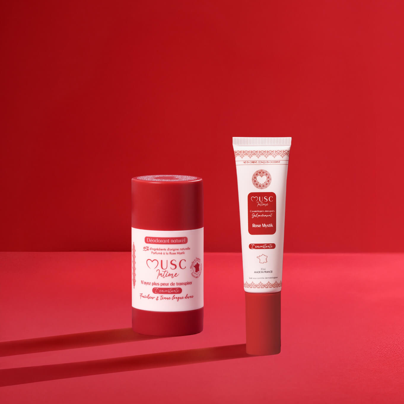 Déodorant naturel et Gel parfumant à la Rose Mystik