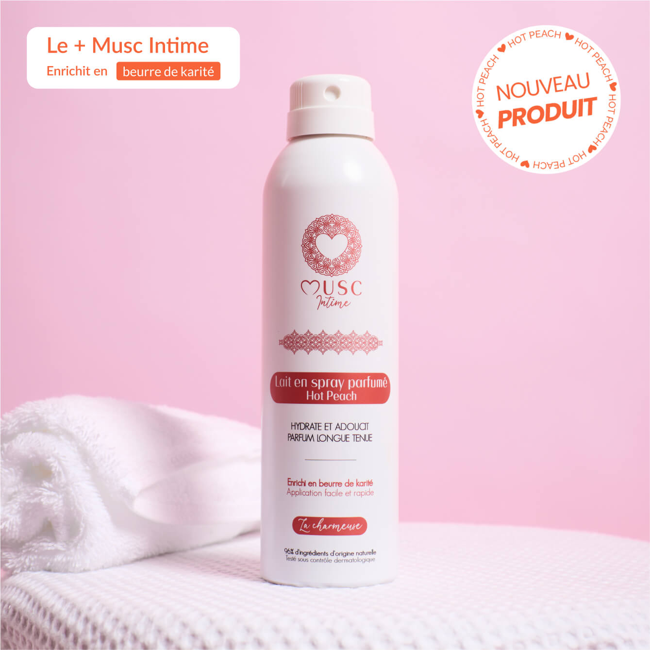 Lait en spray parfumé Hot Peach - La Charmeuse