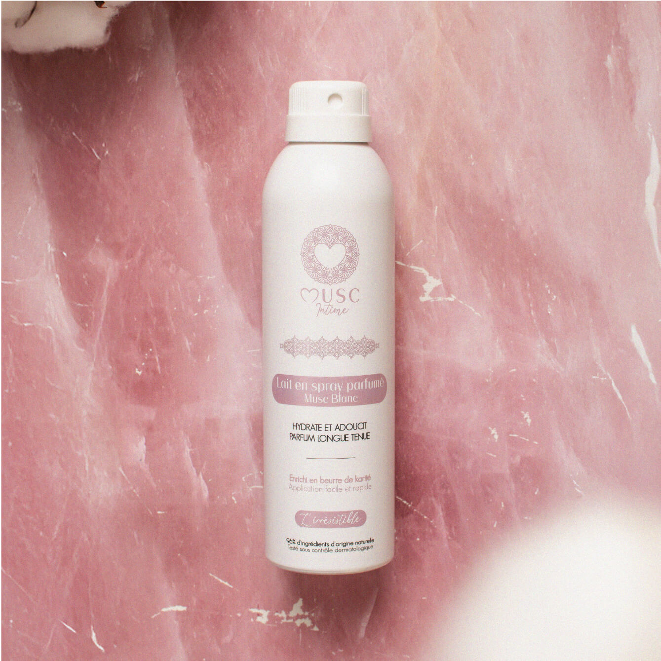 Lait en spray parfumé au Musc Blanc