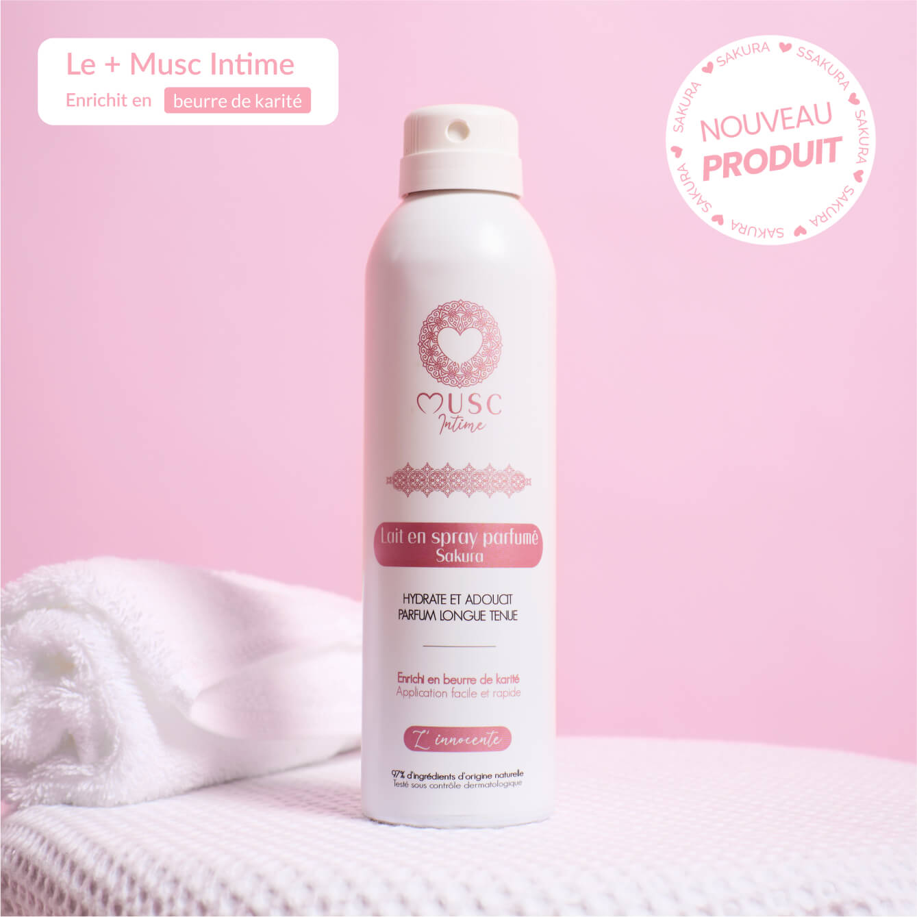 Lait en spray parfumé au Sakura