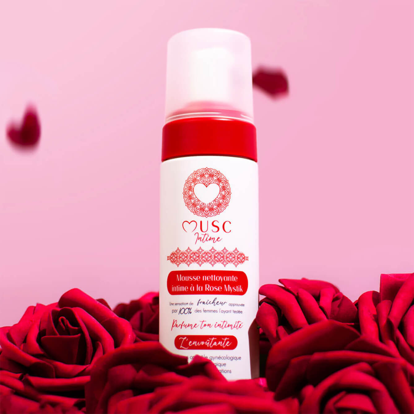 Mousse nettoyante Intime à la Rose Mystik - L'Envoûtante