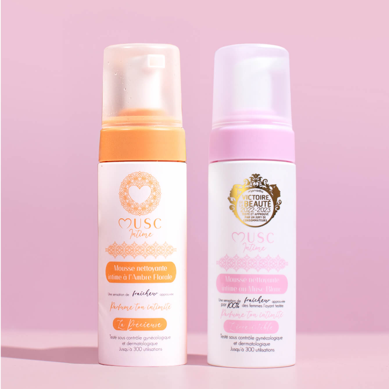 1 Mousse Amber Flower + 1 Mousse Musc Blanc