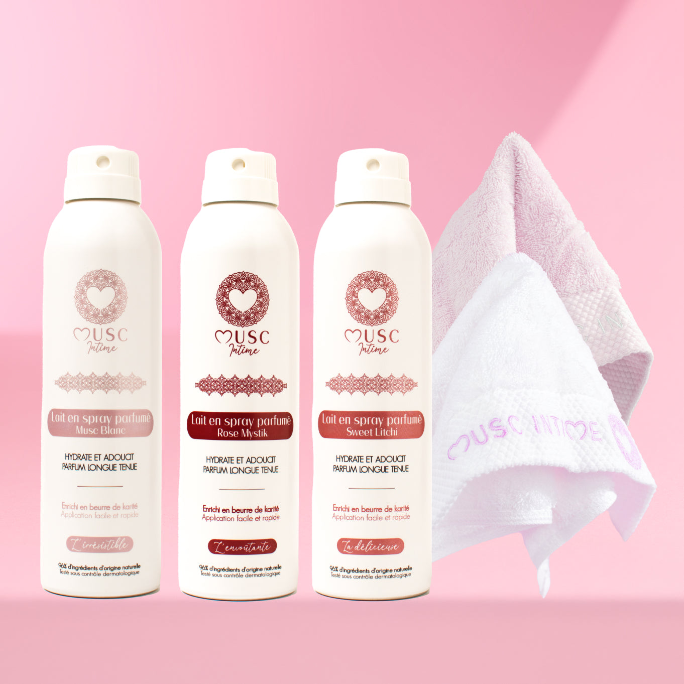 Lot de 3 laits en spray parfumés pack découverte