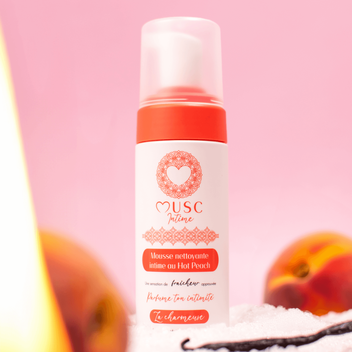 Mousse nettoyante intime à la Hot Peach - La Charmeuse (150ml)
