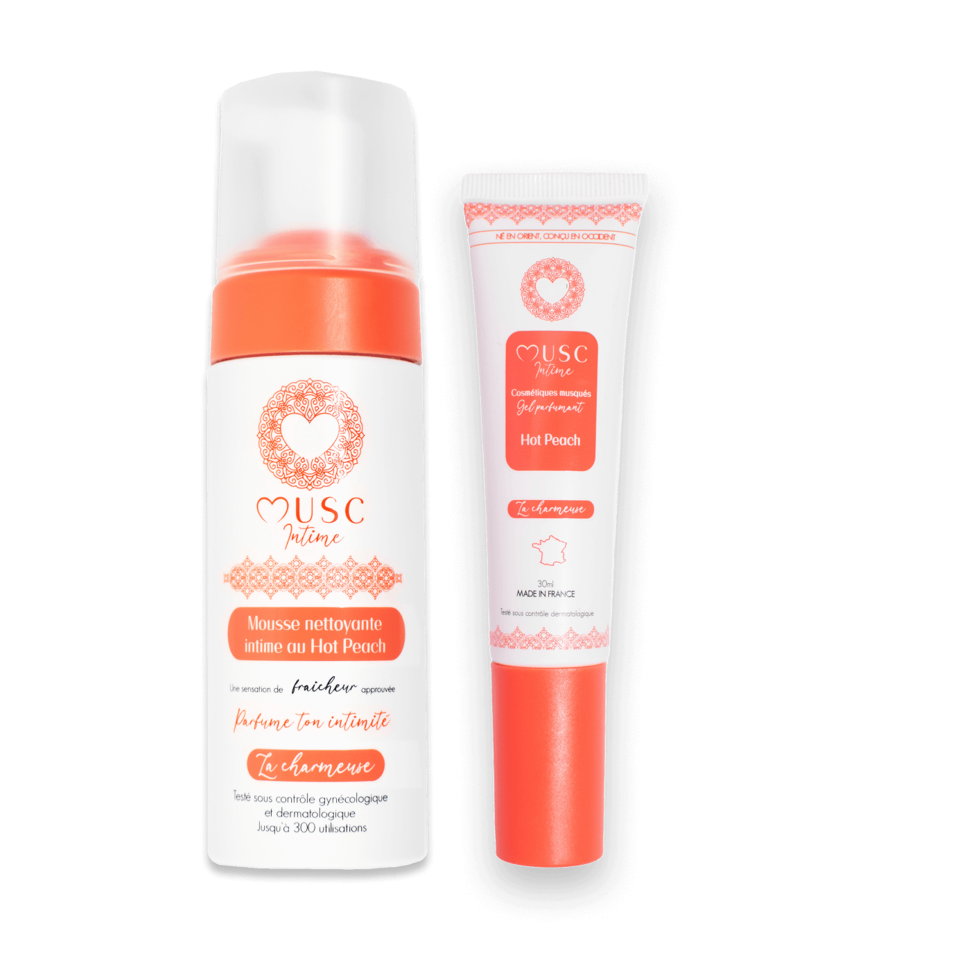 Mousse nettoyante intime à la Hot Peach - La Charmeuse (150ml)