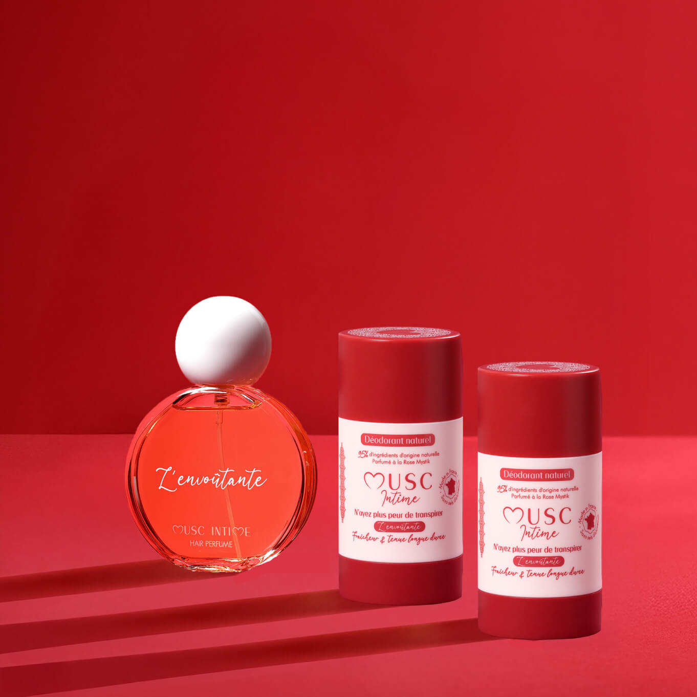 Lot de 2 Déodorants naturels et Parfum cheveux à la Rose Mystik