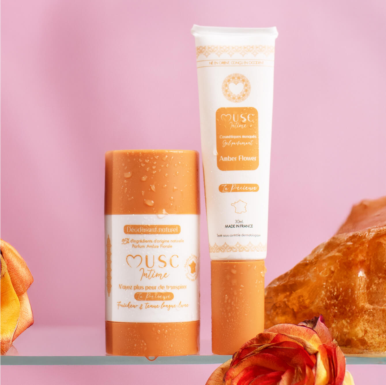Gel Parfumant + Déodorant Amber Flower