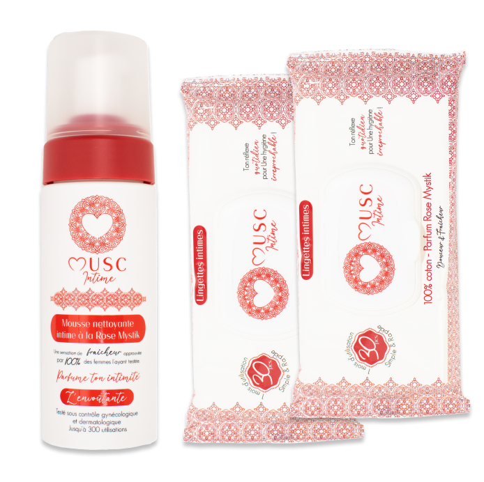 Mousse nettoyante Intime à la Rose Mystik - L'Envoûtante