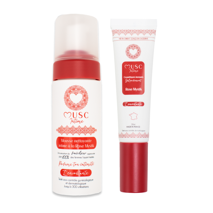 Mousse nettoyante Intime à la Rose Mystik - L'Envoûtante